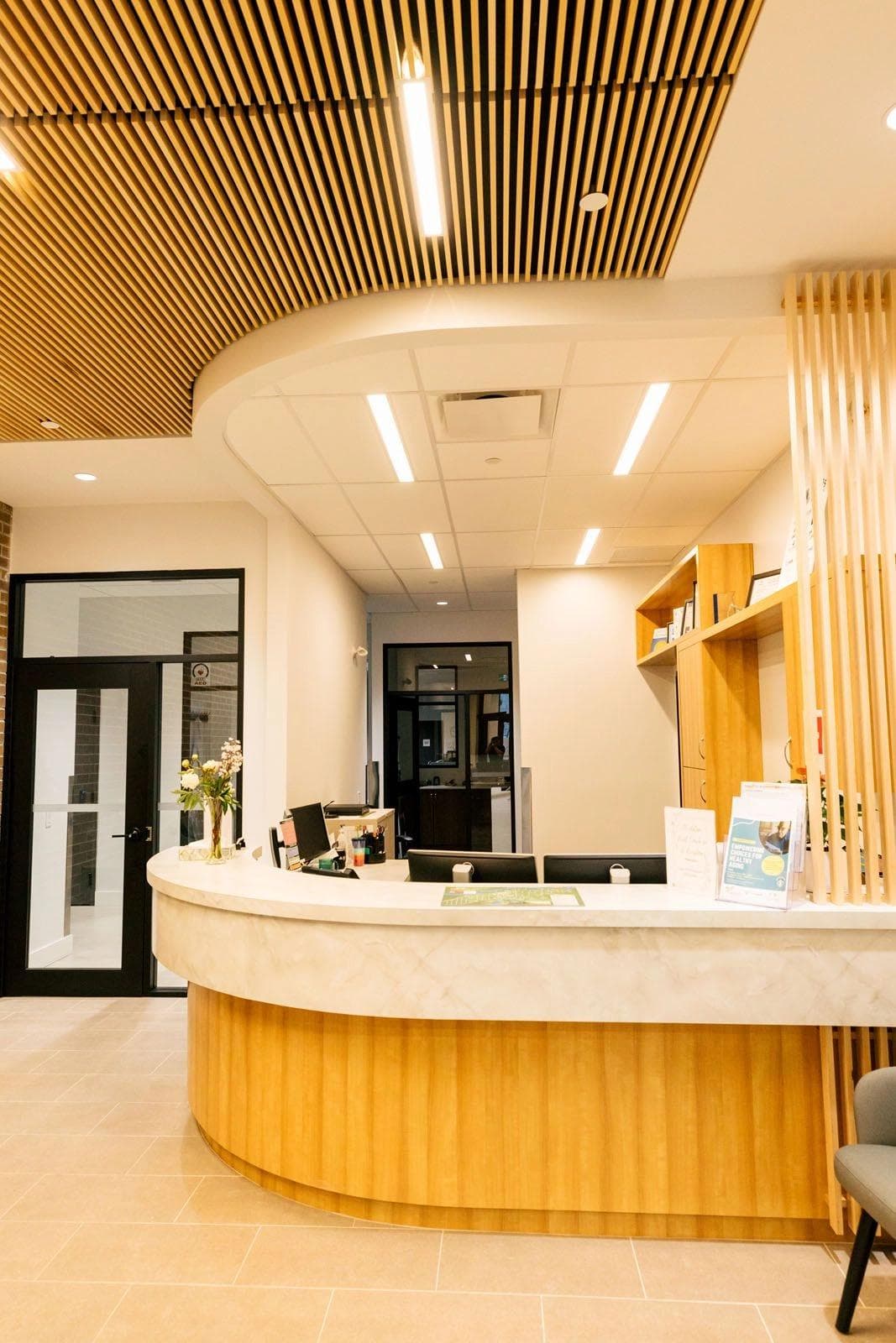 Reception area of Paramount Project in Chilliwack