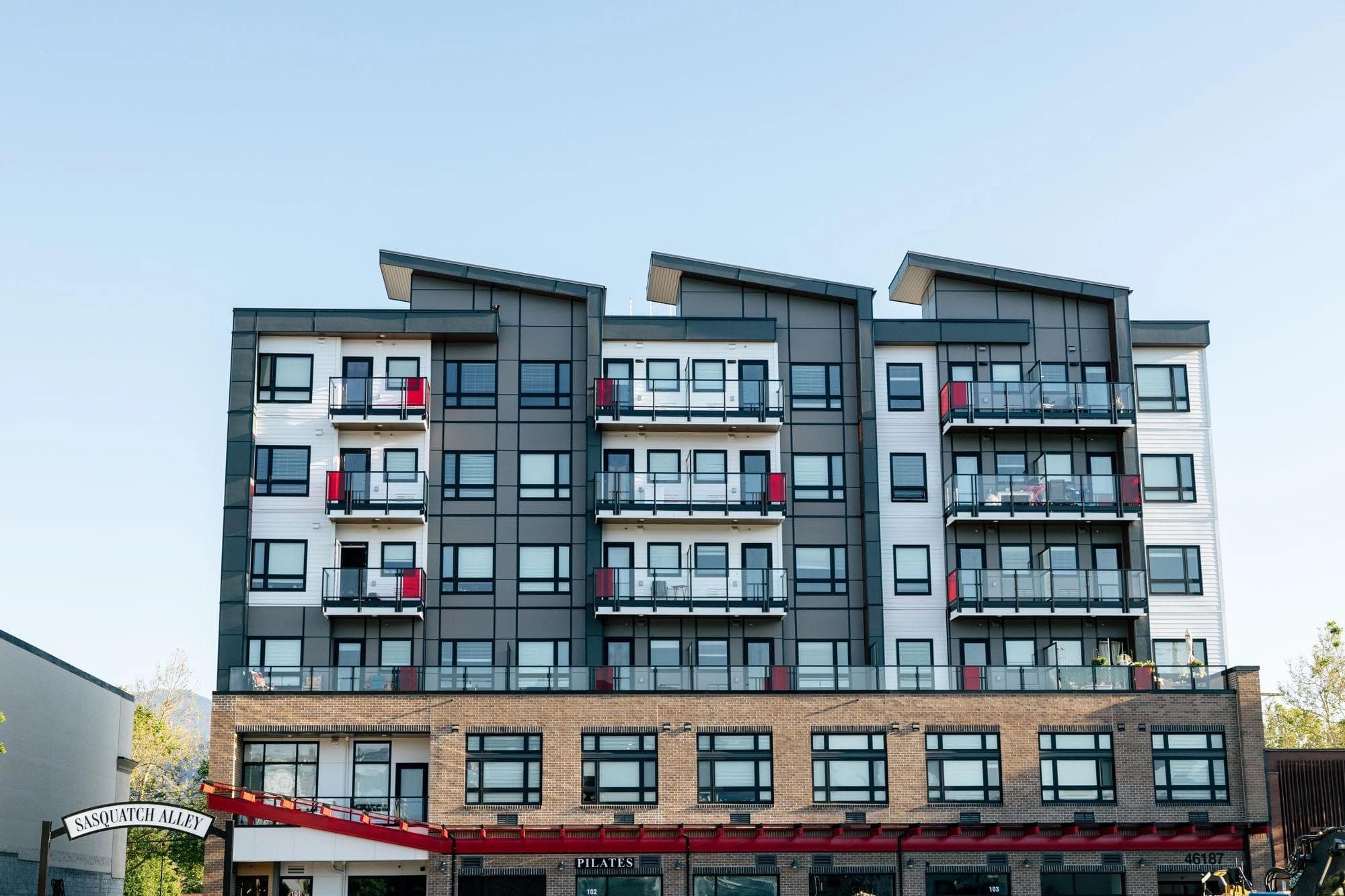 Completed street view of Paramount project in Chilliwack